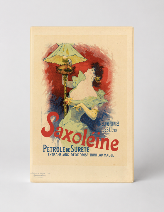 Saxoléine Pétrole de Sûreté 1896 - Art Nouveau Vintage Poster Wall Art