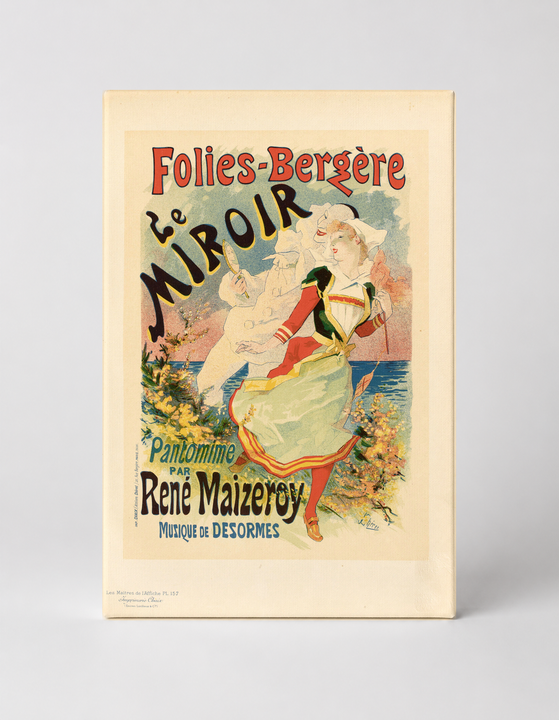 Folies-Bergère Le Miroir 1890s Belle Époque Vintage Poster Wall Art