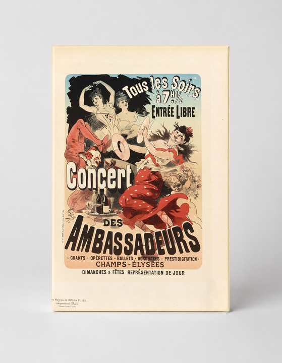 Concert des Ambassadeurs Champs-Élysées - Belle Époque Vintage Poster Wall Art