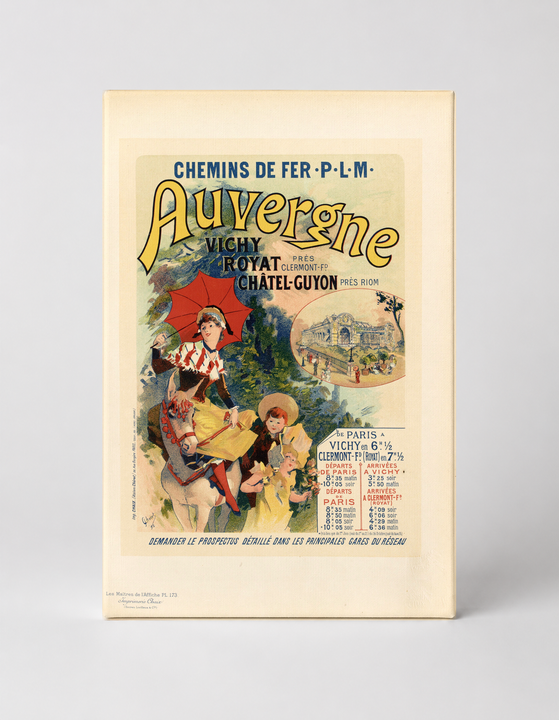 Auvergne PLM Railway 1890s – Belle Époque Vintage Travel Poster Wall Art