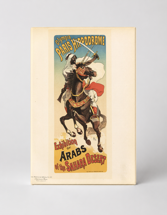 Paris Hippodrome Arab Exhibition 1890s - Vintage Belle Epoque Poster Wall Art