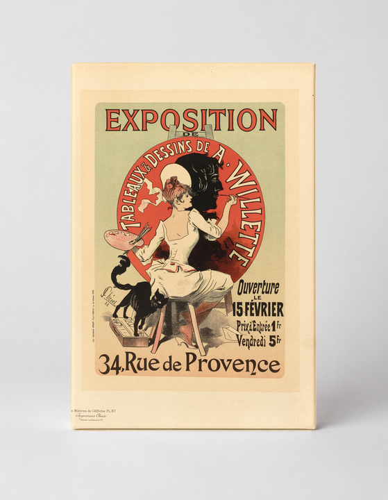 Exposition Willette 1888 - Belle Époque Vintage French Poster Wall Art