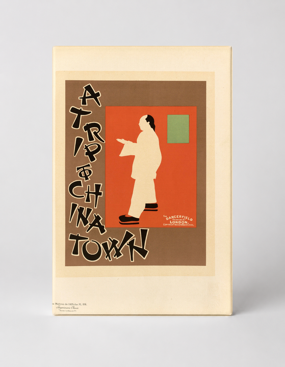 A Trip to Chinatown 1890s - Vintage Theatre Poster Canvas Wall Art