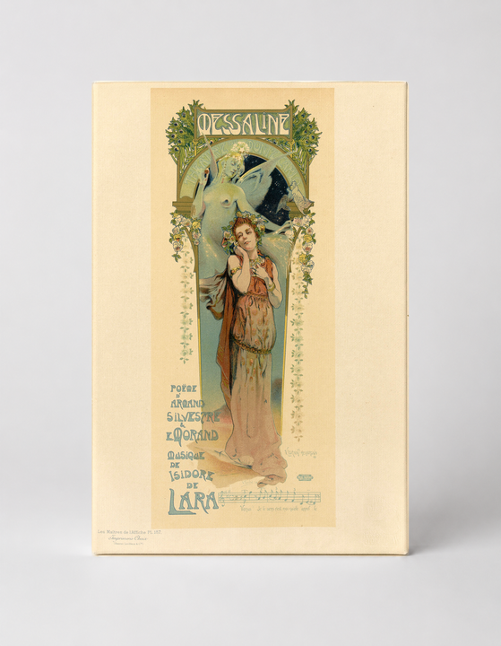 Messaline Opera 1899 - Art Nouveau Vintage Poster Wall Art