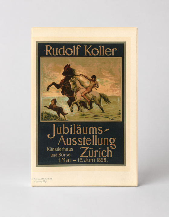 Rudolf Koller Jubiläums-Ausstellung Zürich 1898 - Vintage Exhibition Poster Wall Art