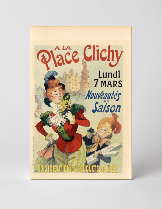A La Place Clichy 1896 - Belle Époque French Vintage Poster Wall Art