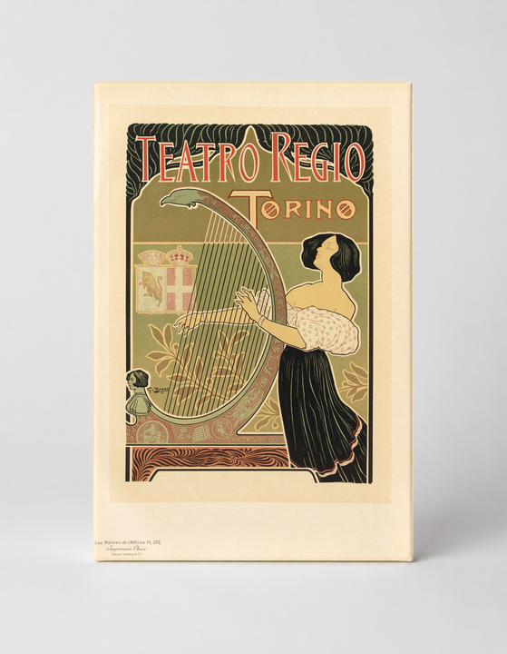 Teatro Regio Torino - Art Nouveau Vintage Poster Wall Art