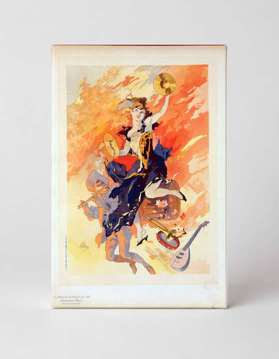 Belle Epoque Dancing Muse 1890s - Vintage French Lithograph Poster Canvas Wall Art