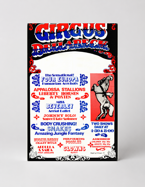 Circus Bullareck Vintage Advertising Poster Canvas Wall Art