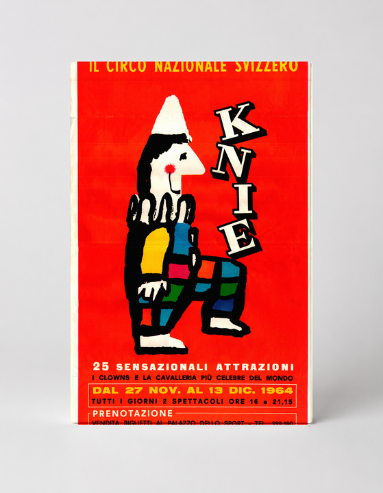Circo Nazionale Svizzero Knie 1964 Turin - Vintage Circus Poster Wall Art