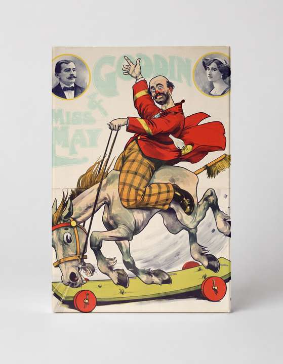 Excentriques Burlesques Clown Circus 1900s Vintage Poster Canvas Wall Art