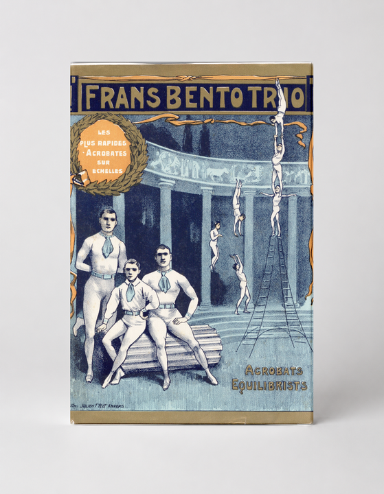Frans Bento Trio 1890s Circus Acrobats Vintage Poster Canvas Wall Art
