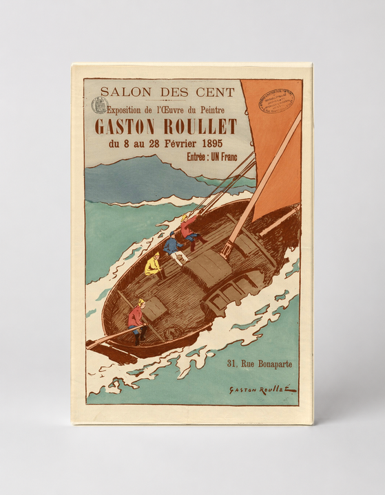 Gaston Roullet Salon des Cent 1895 - Vintage French Exhibition Poster Wall Art