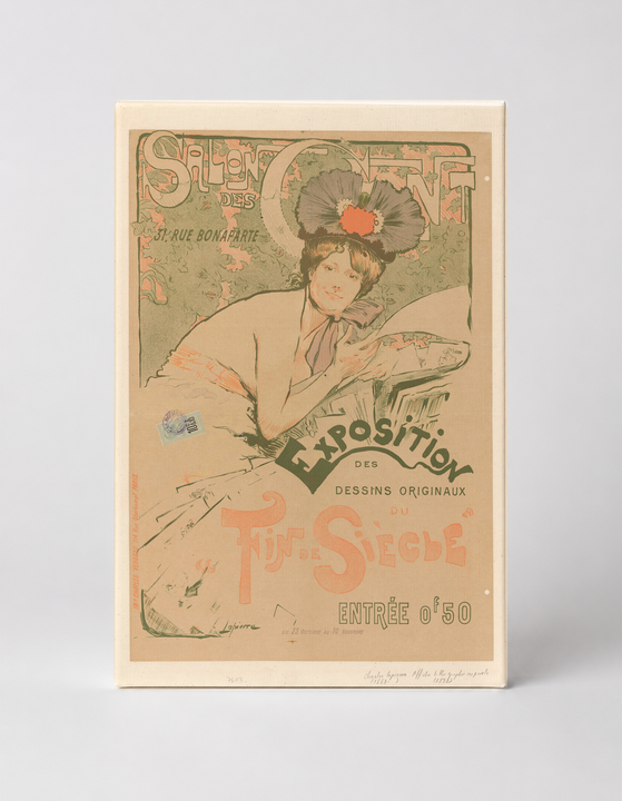 Salon des Cent Exposition 1890s - Art Nouveau Vintage Poster Wall Art