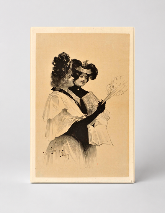 Deux Femmes Élégantes c.1900 - Belle Époque Vintage Poster Wall Art