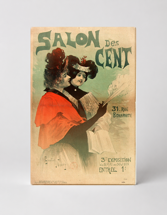 Salon des Cent 1890s Belle Époque Exhibition Vintage Poster Wall Art