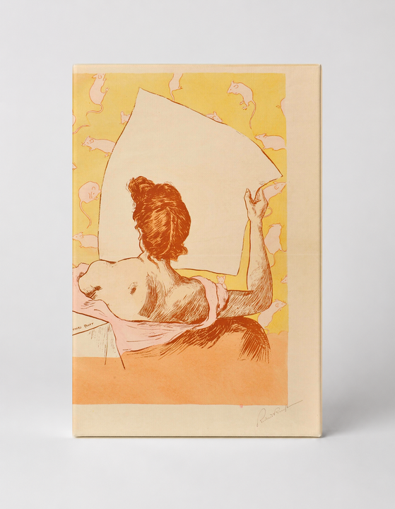 Woman with White Panel Rats - Belle Epoque Vintage Lithograph Poster Wall Art