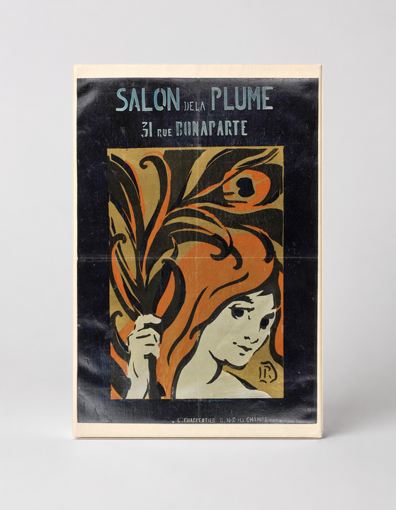 Salon de la Plume 1895 - Art Nouveau Vintage Poster Wall Art