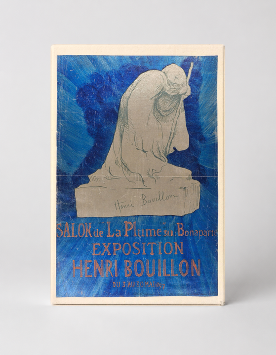 Henri Bouillon Salon de la Plume 1890s - Vintage French Exhibition Poster Wall Art