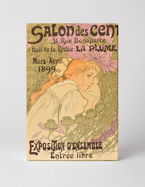 Salon des Cent 1899 La Plume - Art Nouveau Vintage Poster Wall Art