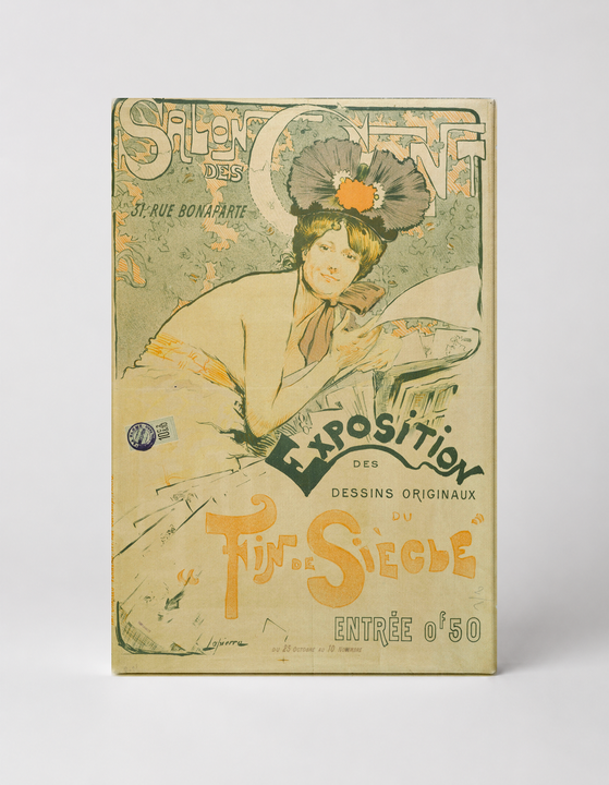 Salon des Cent Exposition 1890s - Art Nouveau Vintage Poster Wall Art