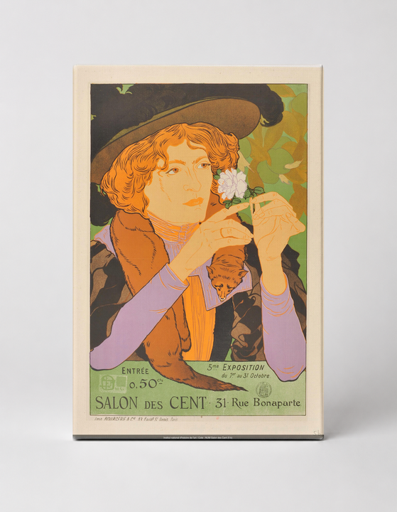 Salon des Cent 1896 - Art Nouveau Vintage Poster Canvas Wall Art