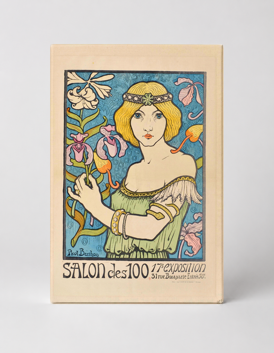 Salon des 100 1896 - Art Nouveau Vintage Poster Wall Art