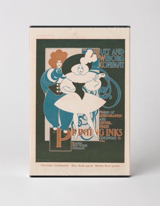 Ault and Wiborg Company 1890s Printing Inks Vintage Poster Wall Art