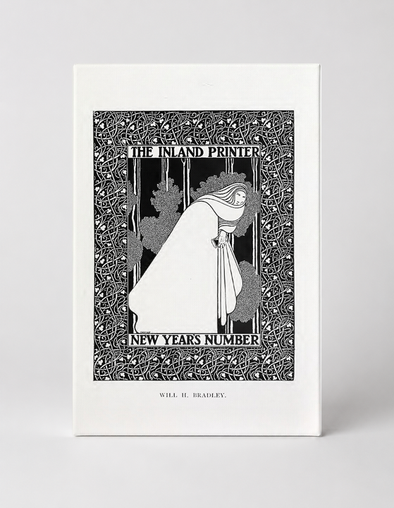 The Inland Printer New Years Number 1894 - Art Nouveau Vintage Poster Wall Art