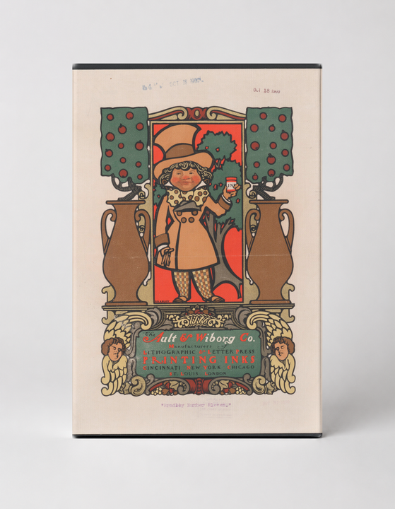 Ault & Wiborg Co. Printing Inks 1890s - Victorian Advertising Vintage Poster Wall Art