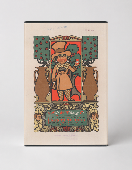 Mult & Wiborg Co. Printing Inks 1900 - Victorian Advertising Vintage Poster Wall Art