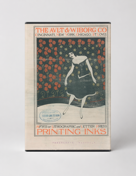 Ault & Wiborg Co Printing Inks 1898 - Art Nouveau Vintage Poster Wall Art