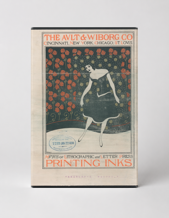 Ault & Wiborg Co Printing Inks 1896 - Art Nouveau Vintage Poster Wall Art