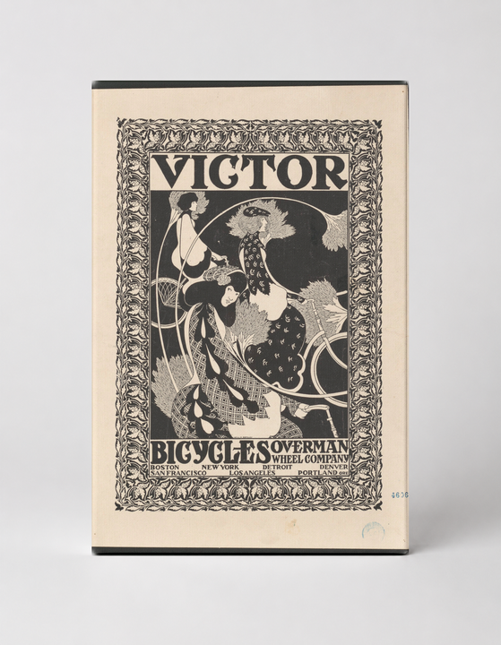 Victor Bicycles Overman Wheel Co 1890s - Vintage Advertising Poster Wall Art