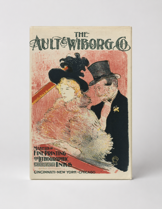 The Ault & Wiborg Co. 1896 Vintage Lithograph Poster Canvas Wall Art