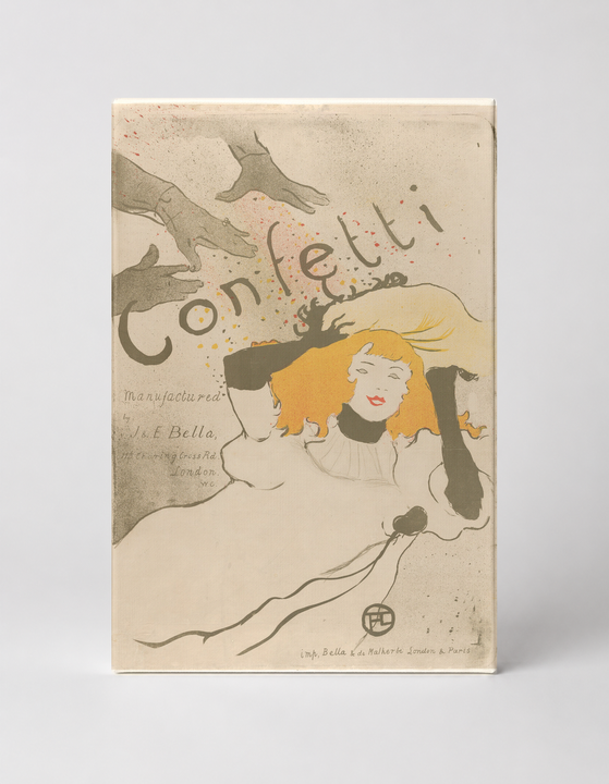 Confetti 1894 - Belle Époque Vintage Lithograph Poster Wall Art