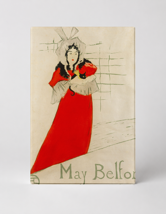 May Belfort 1895 - Belle Époque Vintage Poster Canvas Wall Art
