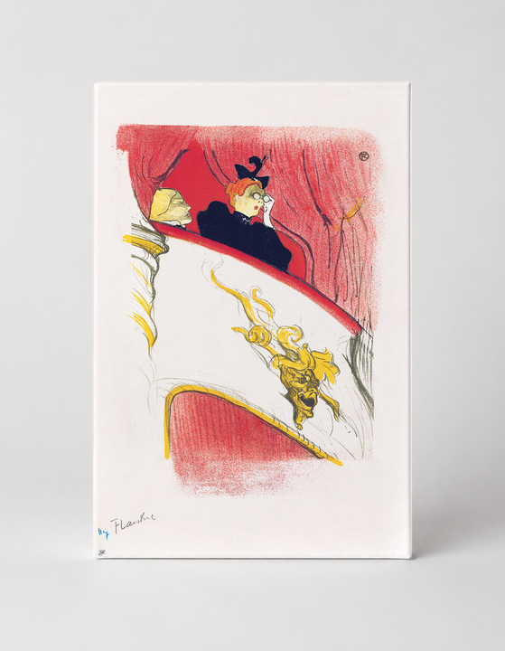 Theatre Box Loge 1896 - Belle Époque Vintage Poster Canvas Wall Art