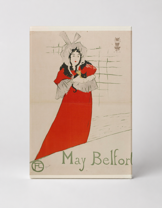 May Belfort 1895 - Belle Époque Vintage Poster Canvas Wall Art