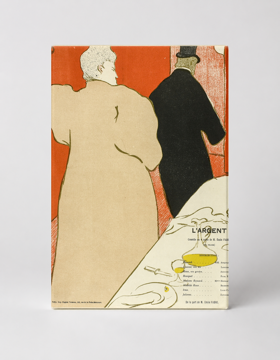 L'Argent 1890s French Theatre Poster - Belle Epoque Vintage Wall Art