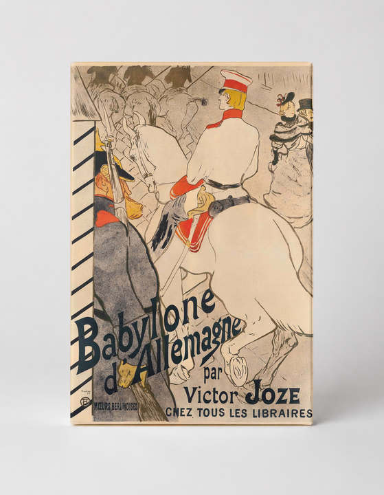 Babylone d'Allemagne 1894 - Belle Époque Vintage French Poster Wall Art