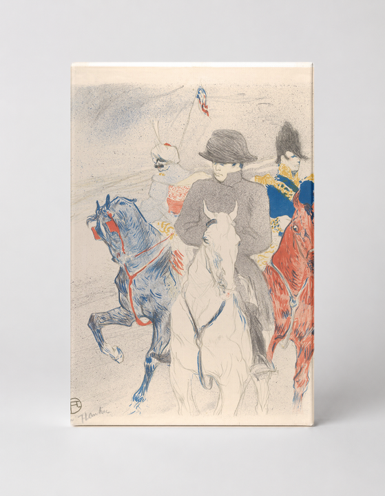 Napoleon on Horseback 1895 - Belle Époque Vintage Lithograph Poster Wall Art