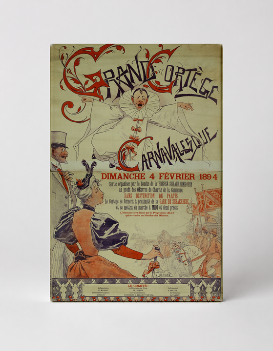 Grande Cortège Carnavalesque 1894 - Belle Époque Vintage Poster Wall Art