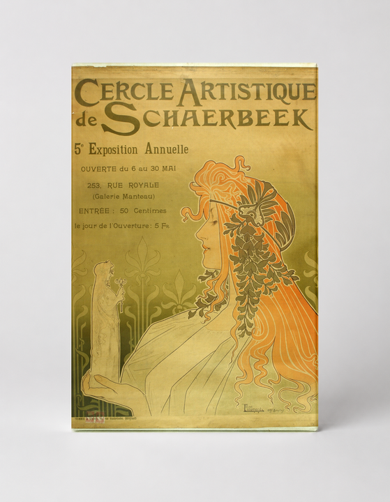 Cercle Artistique de Schaerbeek 1900 - Art Nouveau Vintage Poster Wall Art