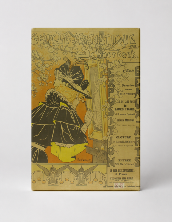 Cercle Artistique de Schaerbeek 1896 - Art Nouveau Vintage Poster Wall Art