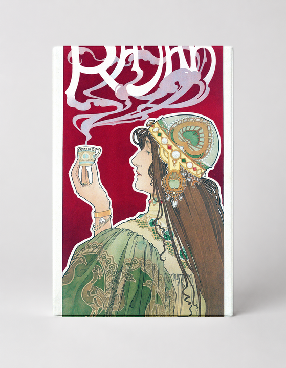 Rajah Coffee 1897 - Art Nouveau Vintage Poster Canvas Wall Art