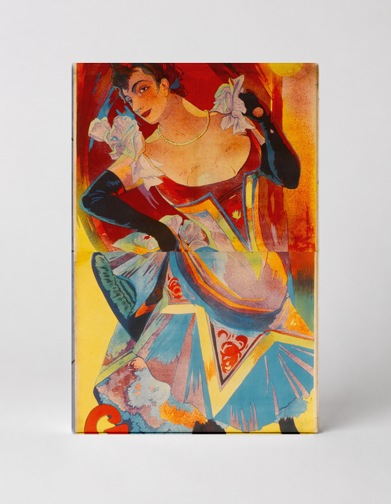 Genevieve 1900s Belle Epoque Can-Can Dancer Vintage Poster Wall Art