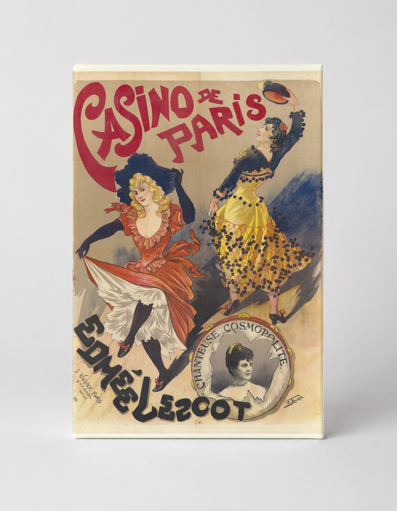 Casino de Paris Edmée Lescot 1890s Belle Époque Vintage Poster Wall Art