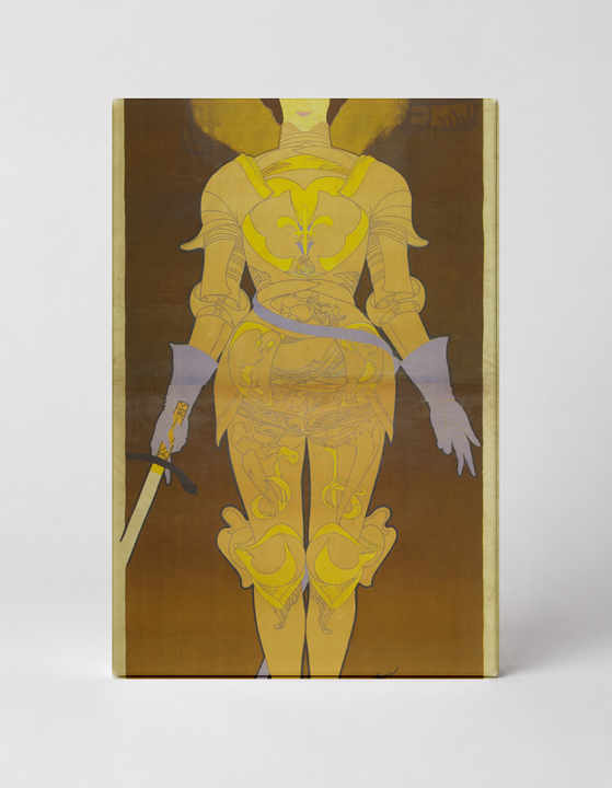 Jeanne Darc 1900s - Art Nouveau Vintage Poster Canvas Wall Art