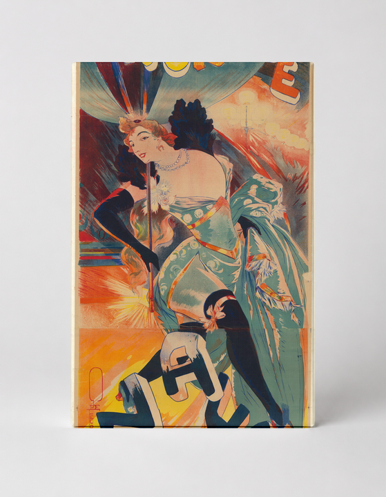 L'Horloge Naya 1890s Belle Époque Cabaret Vintage Poster Wall Art